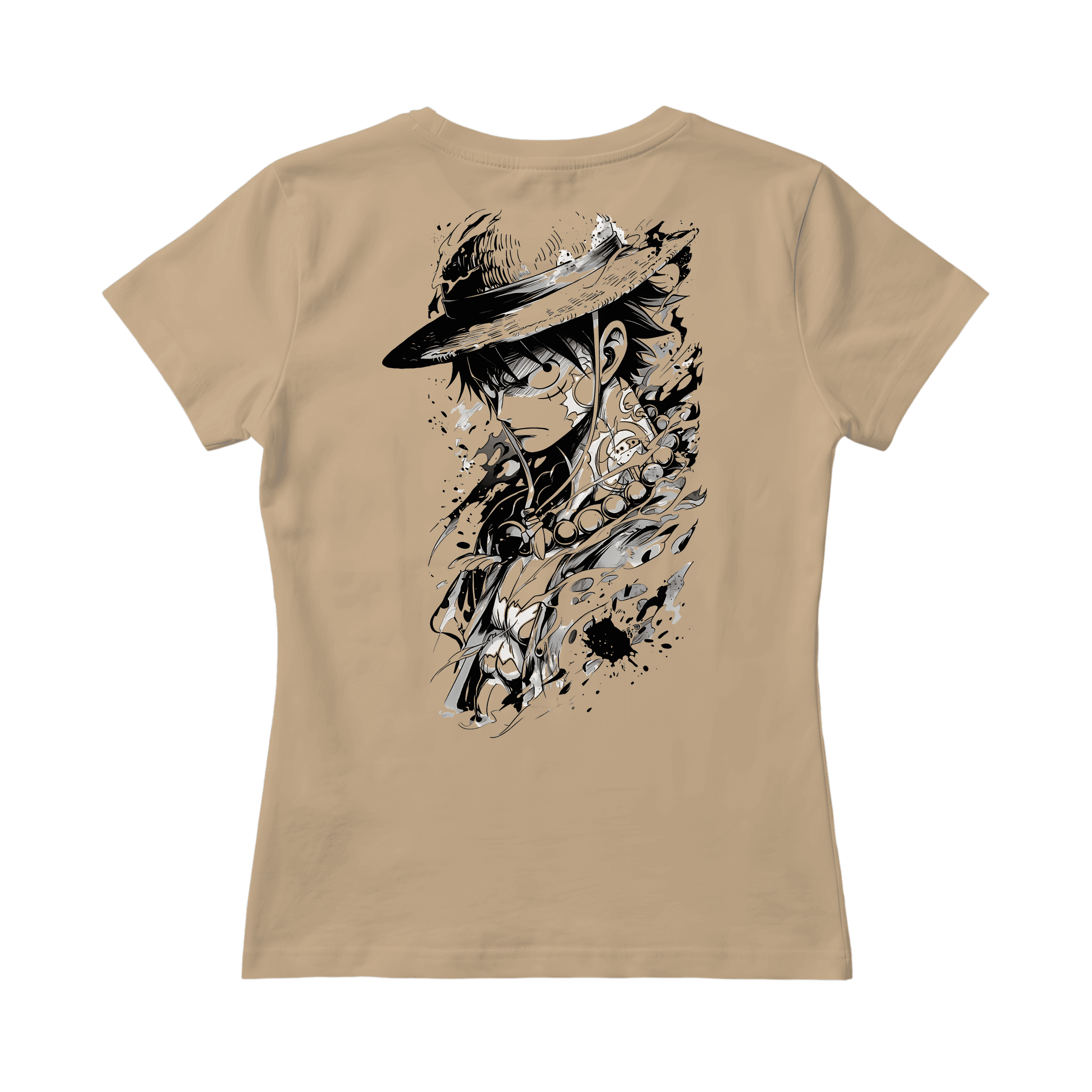 luffy black and white