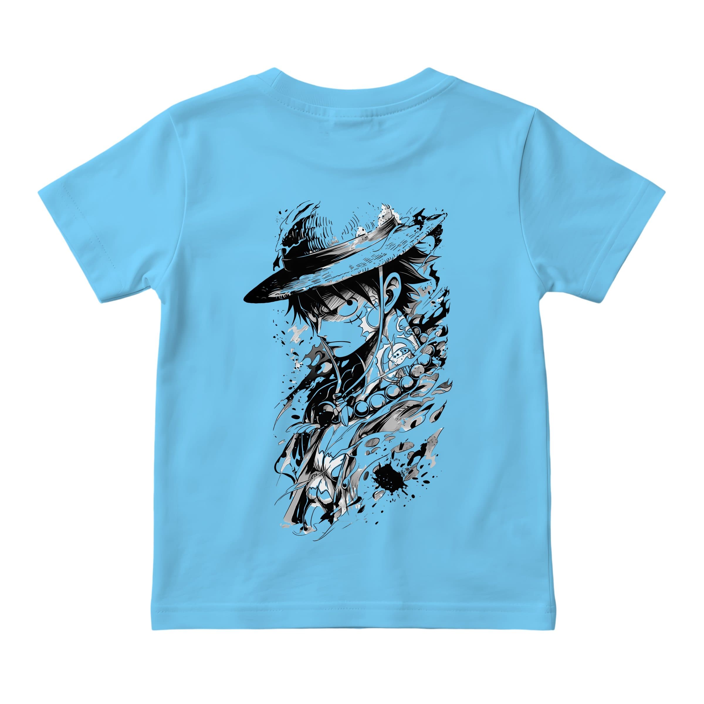 luffy black and white
